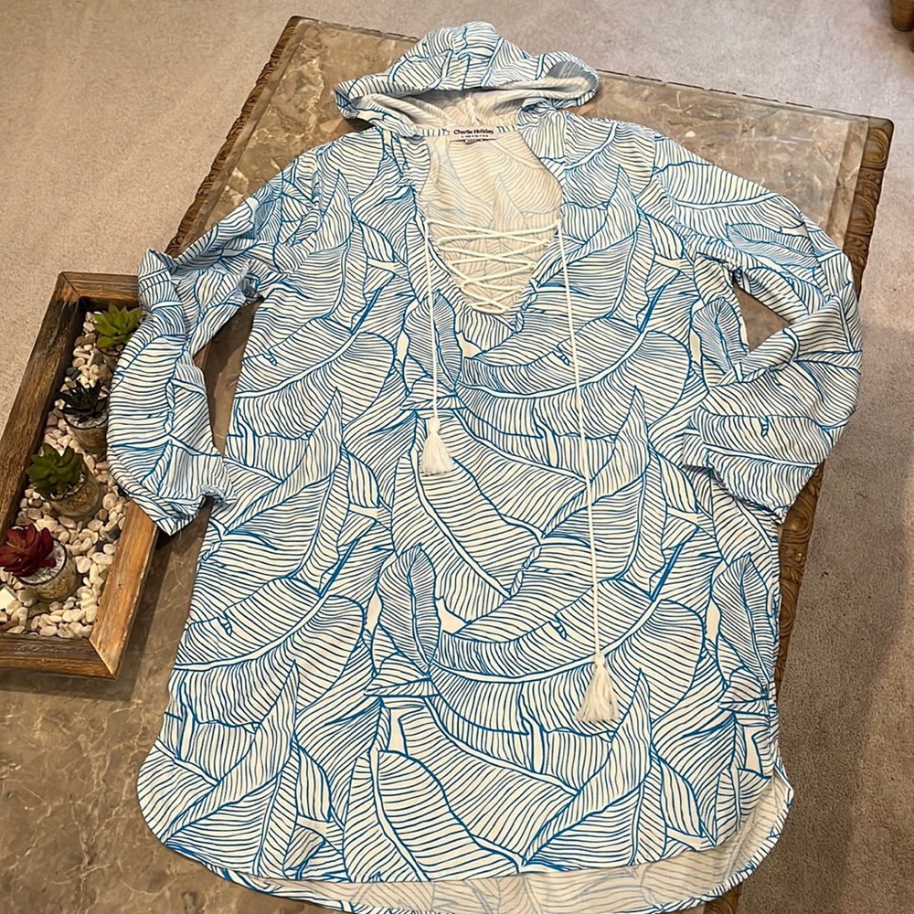 Hooded Palm Cover Up